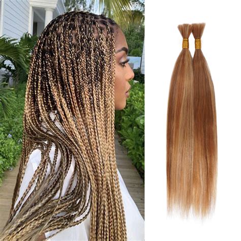Color 613 braiding hair - -Hair Color: #D27/613 Color ... Can I swim or shower with bulk human hair braids? Yes, you can swim or shower with bulk human hair braids, but it's important to take certain precautions to protect your braids and maintain their longevity. ... Bulk Human Hair For Braiding #D27/613 Deep Wave. Regular price $105.00 Sale price from $85.00 Save $20. ...